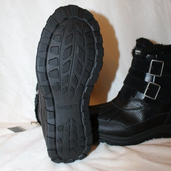 NIB UGG‎ KOOLABURRRA WOMEN'S IMREE BLACK LEATHER SNOW WINTER MOTO BOOTS 6 - Picture 7 of 8